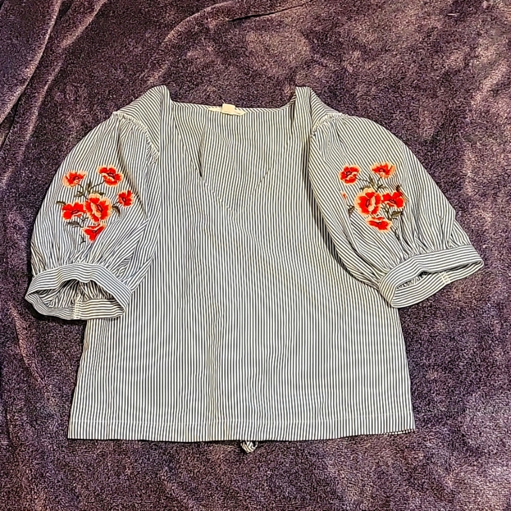 **SUPER CUTE** American Eagle Outfitters Puffy Sleeve Crop Top